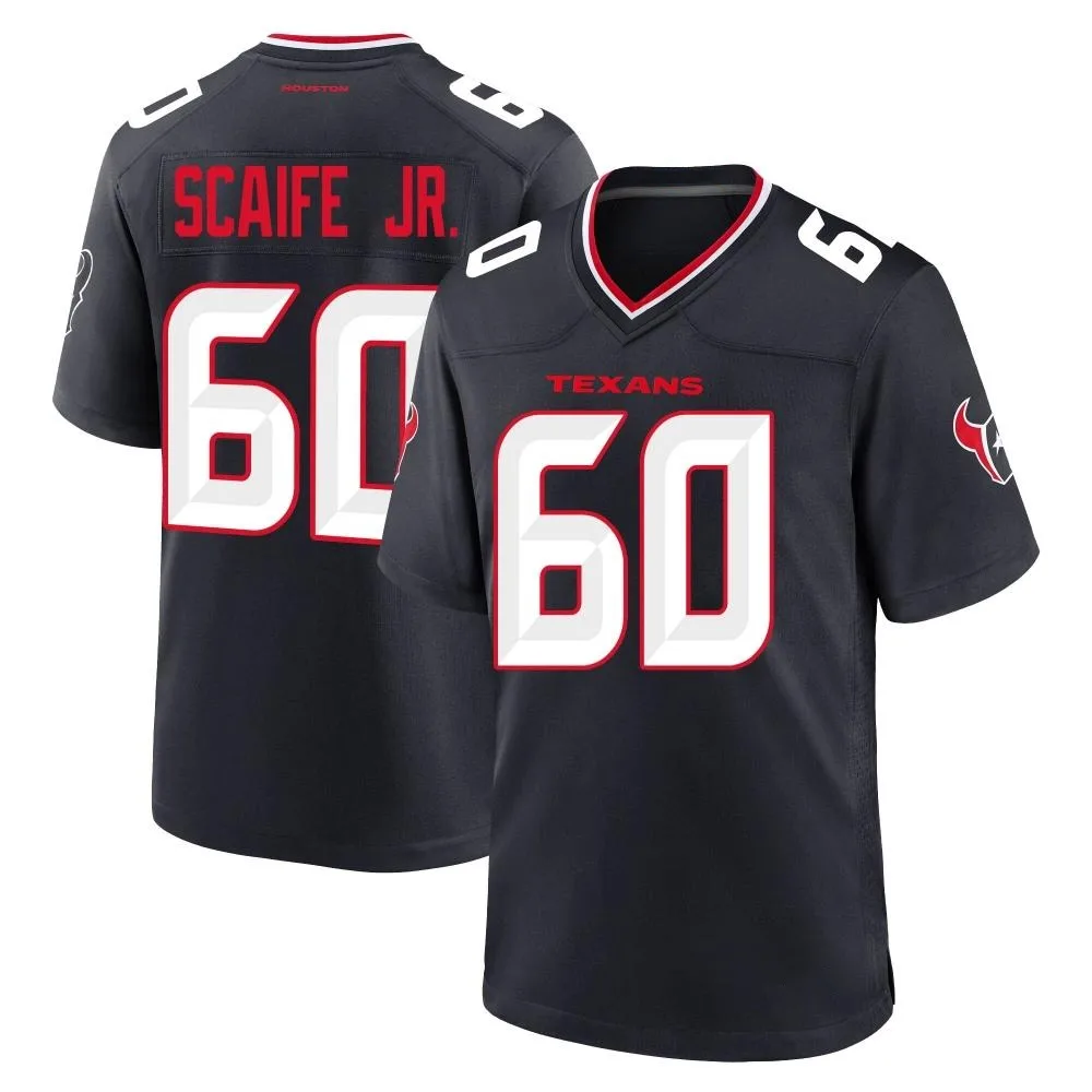 Men's Houston Texans Dj Scaife Jr. Nike Team Game Navy Jersey Men's Houston Texans Dj Scaife Jr. Nike Team Game Navy Jersey