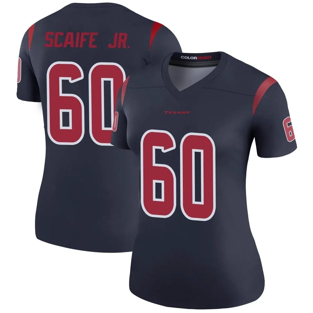 Women's Houston Texans Dj Scaife Jr. Nike Color Rush Legend Navy Jersey Women's Houston Texans Dj Scaife Jr. Nike Color Rush Legend Navy Jersey
