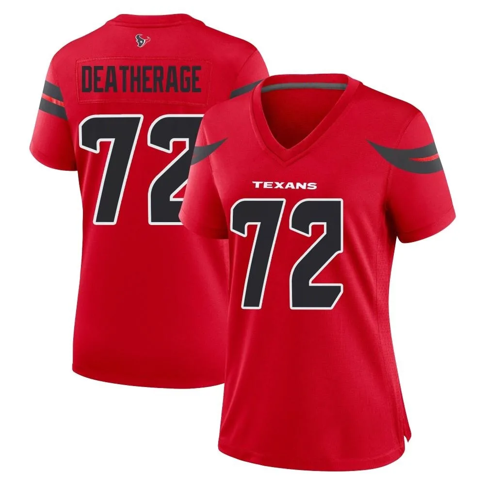 Women's Houston Texans Dylan Deatherage Nike Alternate Game Red Jersey Women's Houston Texans Dylan Deatherage Nike Alternate Game Red Jersey