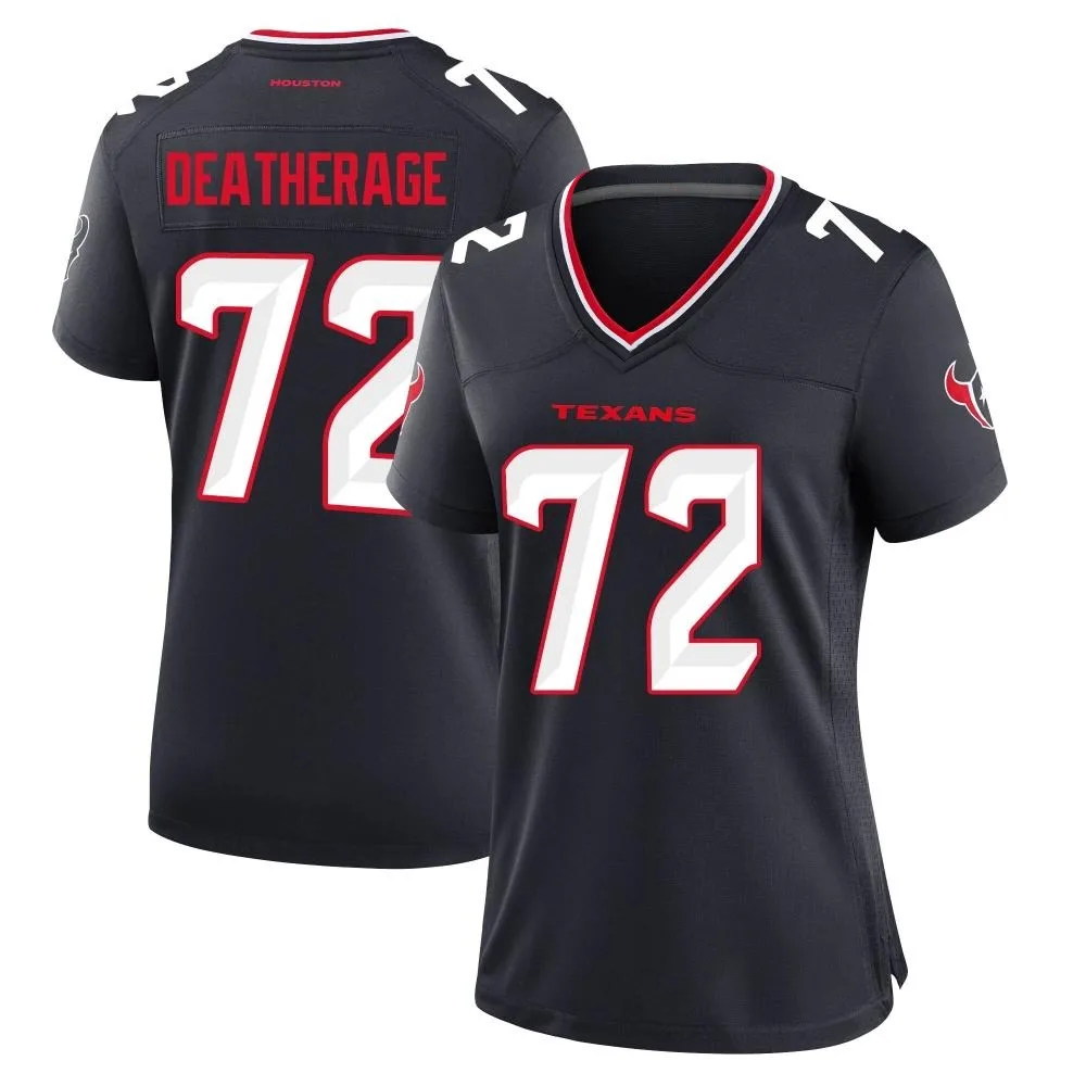 Women's Houston Texans Dylan Deatherage Nike Team Game Navy Jersey Women's Houston Texans Dylan Deatherage Nike Team Game Navy Jersey