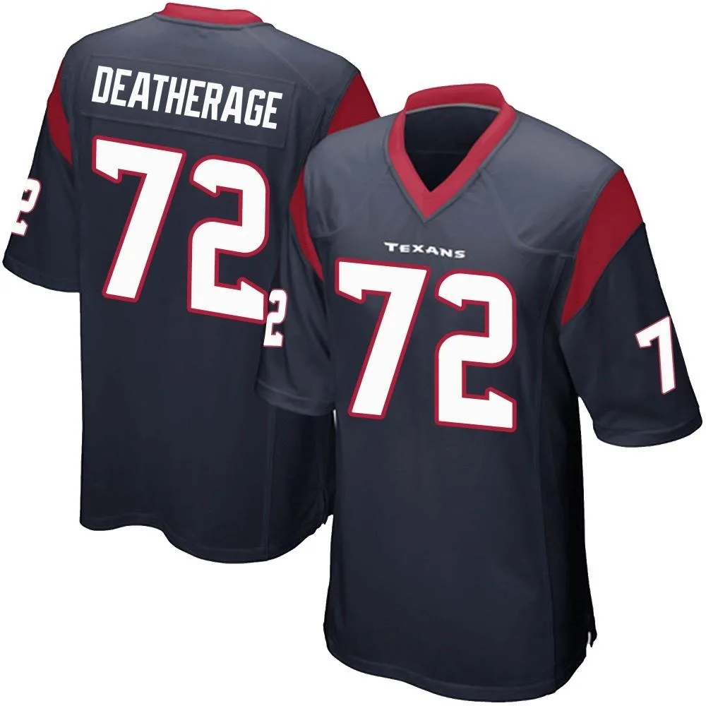 Youth Houston Texans Dylan Deatherage Nike Team Color Game Navy Blue Jersey Youth Houston Texans Dylan Deatherage Nike Team Color Game Navy Blue Jersey