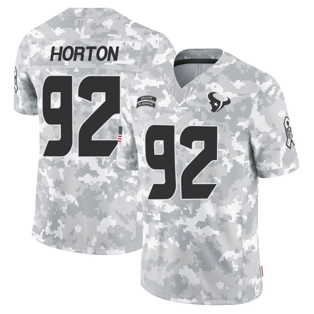 Men's Houston Texans Dylan Horton Nike 2024 Salute to Service Limited Arctic Camo Jersey Men's Houston Texans Dylan Horton Nike 2024 Salute to Service Limited Arctic Camo Jersey