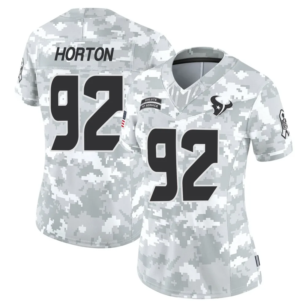 Women's Houston Texans Dylan Horton Nike 2024 Salute to Service Limited Arctic Camo Jersey Women's Houston Texans Dylan Horton Nike 2024 Salute to Service Limited Arctic Camo Jersey