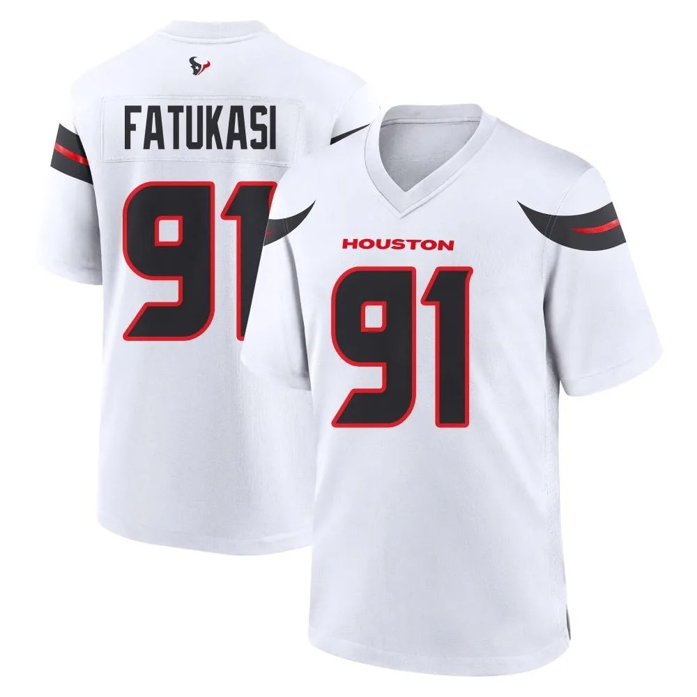 Men's Houston Texans Folorunso Fatukasi Nike Game White Jersey Men's Houston Texans Folorunso Fatukasi Nike Game White Jersey