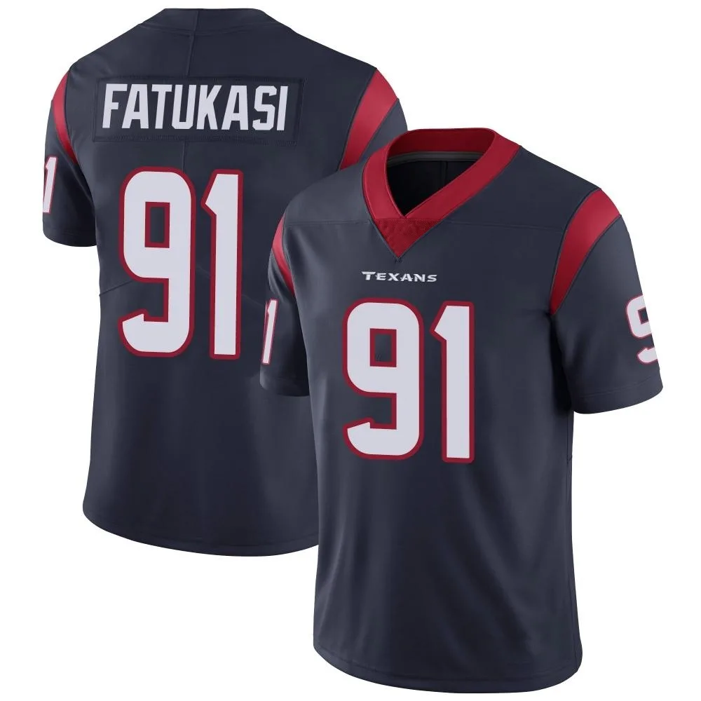 Men's Houston Texans Folorunso Fatukasi Nike Team Color Vapor Untouchable Limited Navy Blue Jersey Men's Houston Texans Folorunso Fatukasi Nike Team Color Vapor Untouchable Limited Navy Blue Jersey