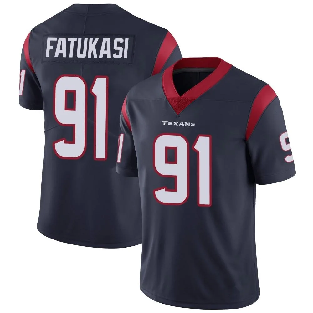 Youth Houston Texans Folorunso Fatukasi Nike Team Color Vapor Untouchable Limited Navy Blue Jersey Youth Houston Texans Folorunso Fatukasi Nike Team Color Vapor Untouchable Limited Navy Blue Jersey
