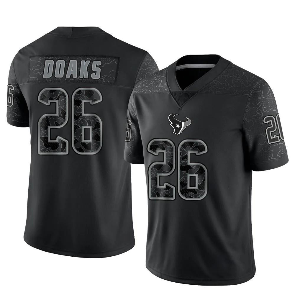 Men's Houston Texans Gerrid Doaks Nike Reflective Limited Black Jersey Men's Houston Texans Gerrid Doaks Nike Reflective Limited Black Jersey