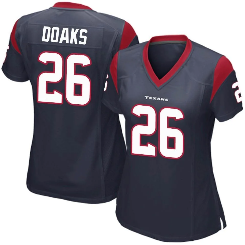 Women's Houston Texans Gerrid Doaks Nike Team Color Game Navy Blue Jersey Women's Houston Texans Gerrid Doaks Nike Team Color Game Navy Blue Jersey