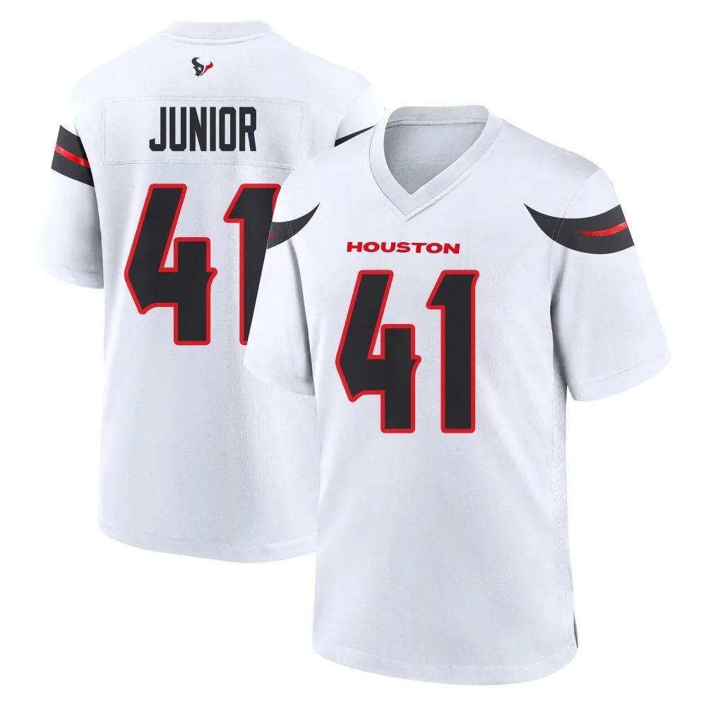 Men's Houston Texans Gregory Junior Nike Game White Jersey Men's Houston Texans Gregory Junior Nike Game White Jersey