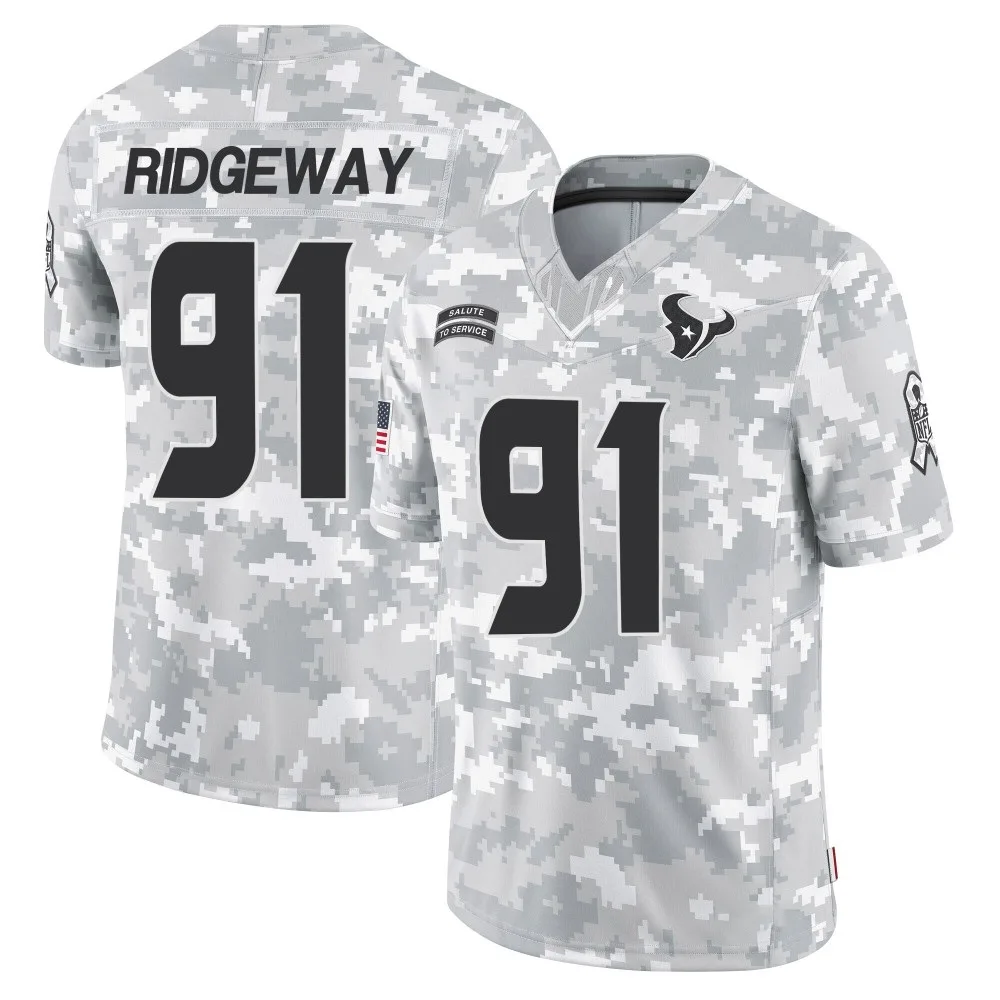Men's Houston Texans Hassan Ridgeway Nike 2024 Salute to Service Limited Arctic Camo Jersey Men's Houston Texans Hassan Ridgeway Nike 2024 Salute to Service Limited Arctic Camo Jersey