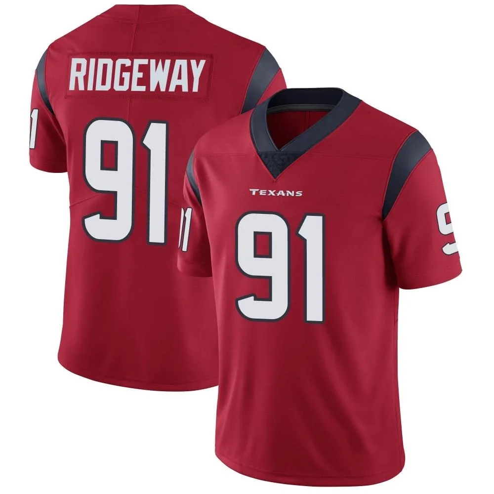 Men's Houston Texans Hassan Ridgeway Nike Alternate Vapor Untouchable Limited Red Jersey Men's Houston Texans Hassan Ridgeway Nike Alternate Vapor Untouchable Limited Red Jersey