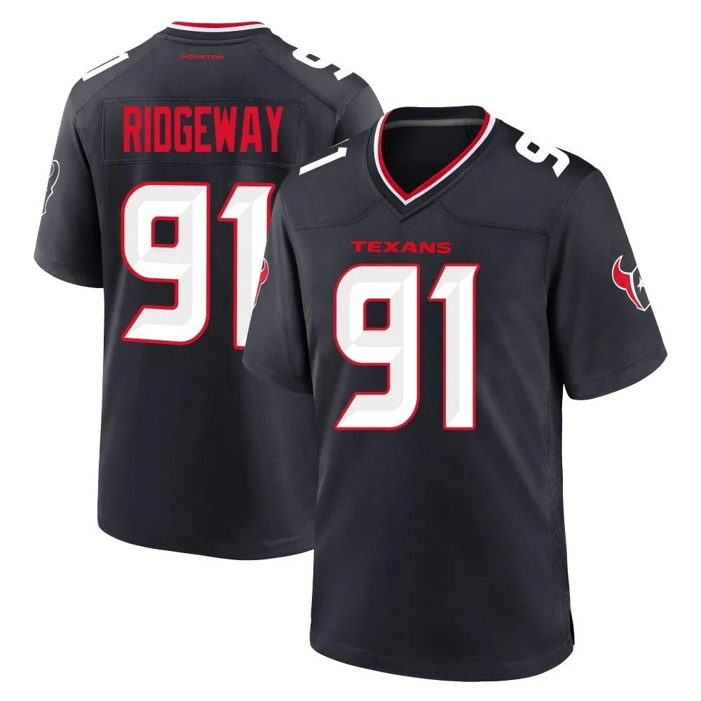Men's Houston Texans Hassan Ridgeway Nike Team Game Navy Jersey Men's Houston Texans Hassan Ridgeway Nike Team Game Navy Jersey