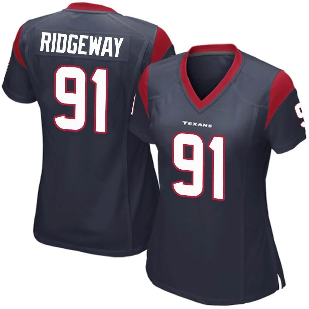 Women's Houston Texans Hassan Ridgeway Nike Team Color Game Navy Blue Jersey Women's Houston Texans Hassan Ridgeway Nike Team Color Game Navy Blue Jersey