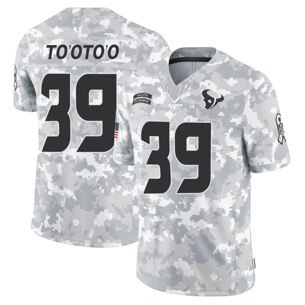 Men's Houston Texans Henry To'oto'o Nike 2024 Salute to Service Limited Arctic Camo Jersey Men's Houston Texans Henry To'oto'o Nike 2024 Salute to Service Limited Arctic Camo Jersey