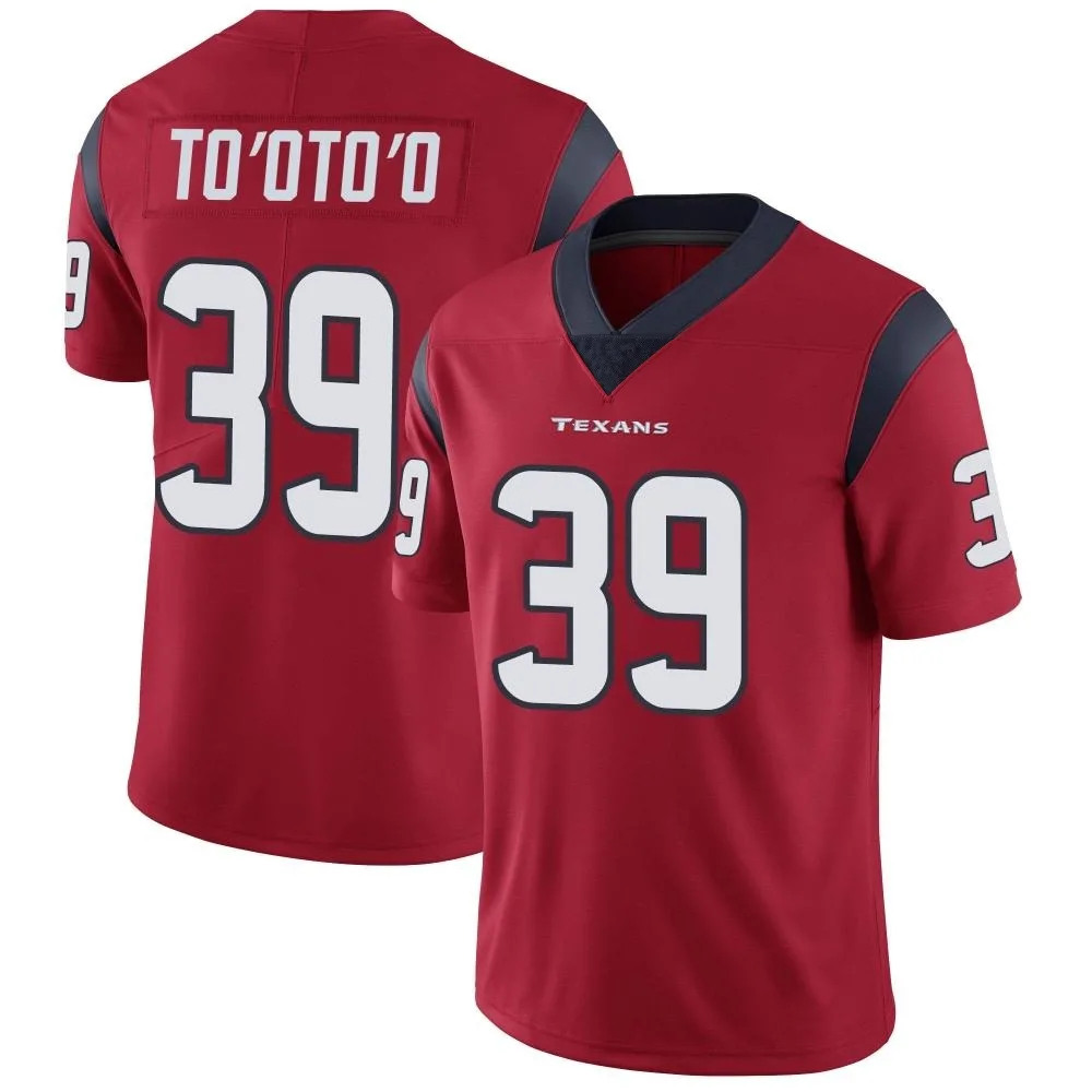 Men's Houston Texans Henry To'oto'o Nike Alternate Vapor Untouchable Limited Red Jersey Men's Houston Texans Henry To'oto'o Nike Alternate Vapor Untouchable Limited Red Jersey
