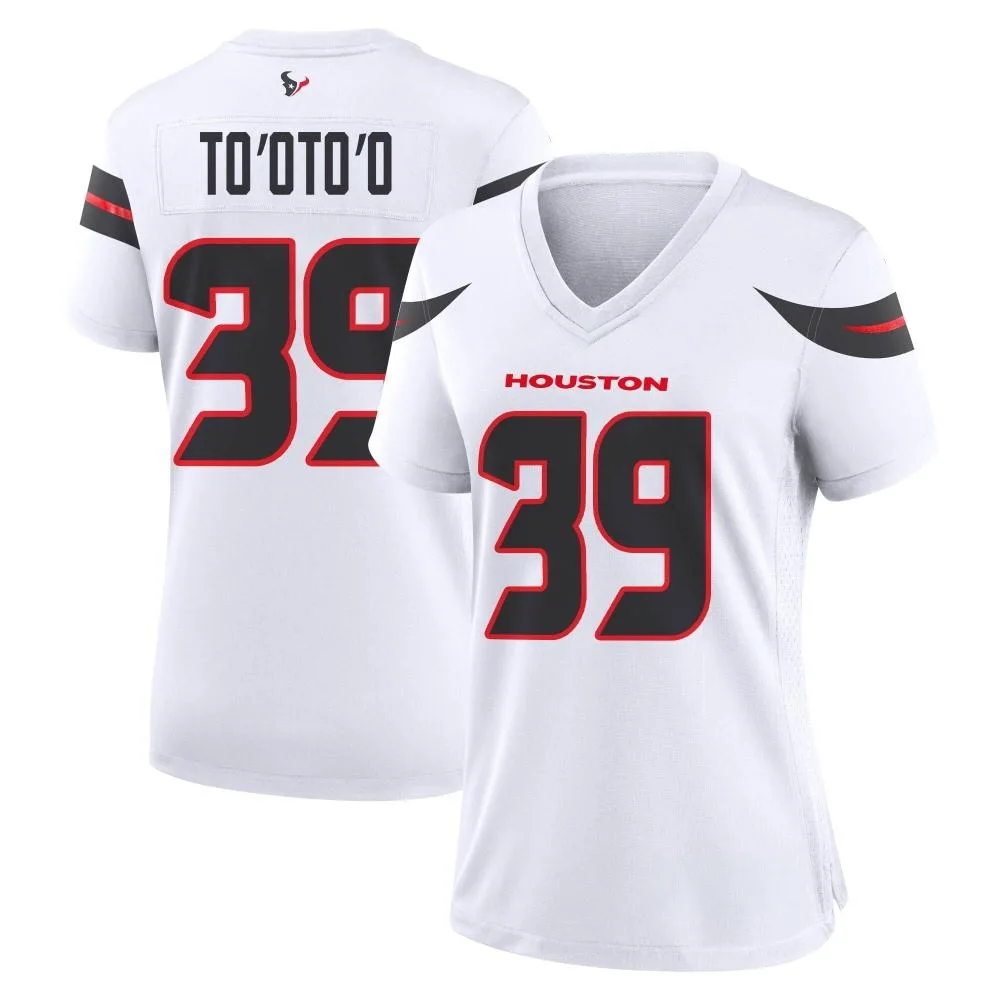 Women's Houston Texans Henry To'oto'o Nike Game White Jersey Women's Houston Texans Henry To'oto'o Nike Game White Jersey