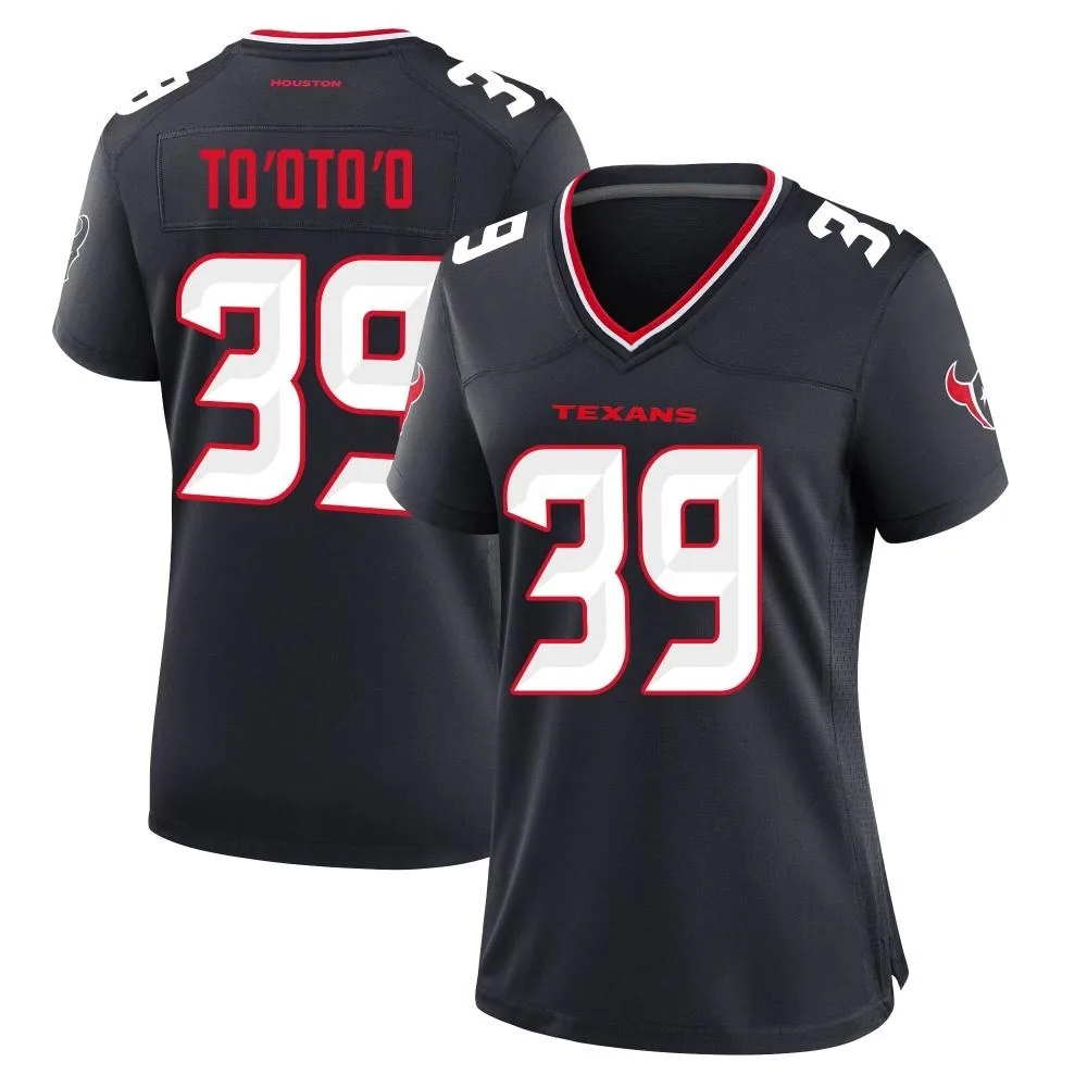 Women's Houston Texans Henry To'oto'o Nike Team Game Navy Jersey Women's Houston Texans Henry To'oto'o Nike Team Game Navy Jersey