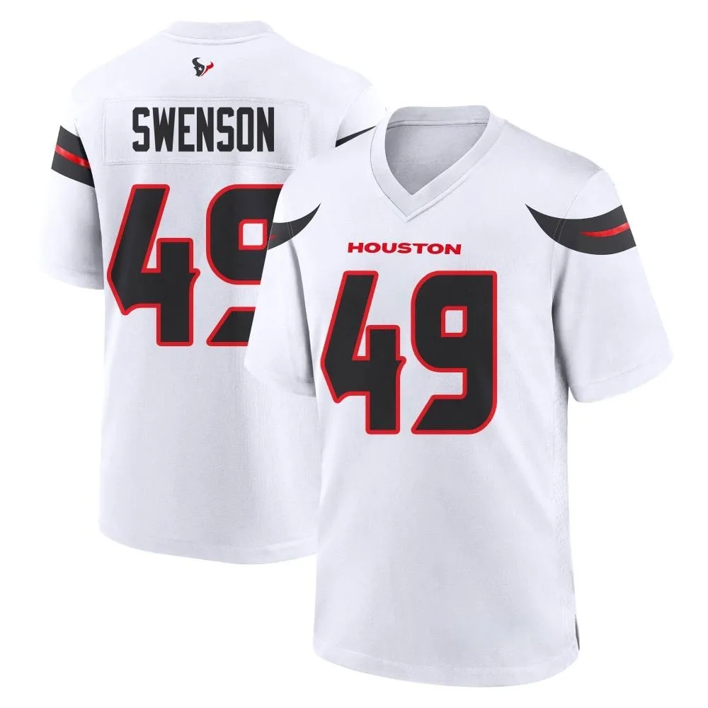 Men's Houston Texans Ian Swenson Nike Game White Jersey Men's Houston Texans Ian Swenson Nike Game White Jersey