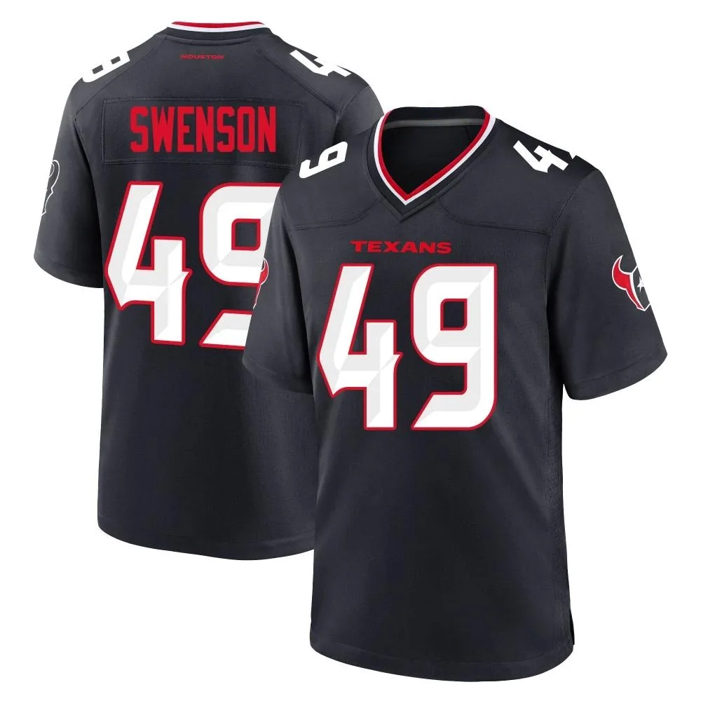 Men's Houston Texans Ian Swenson Nike Team Game Navy Jersey Men's Houston Texans Ian Swenson Nike Team Game Navy Jersey