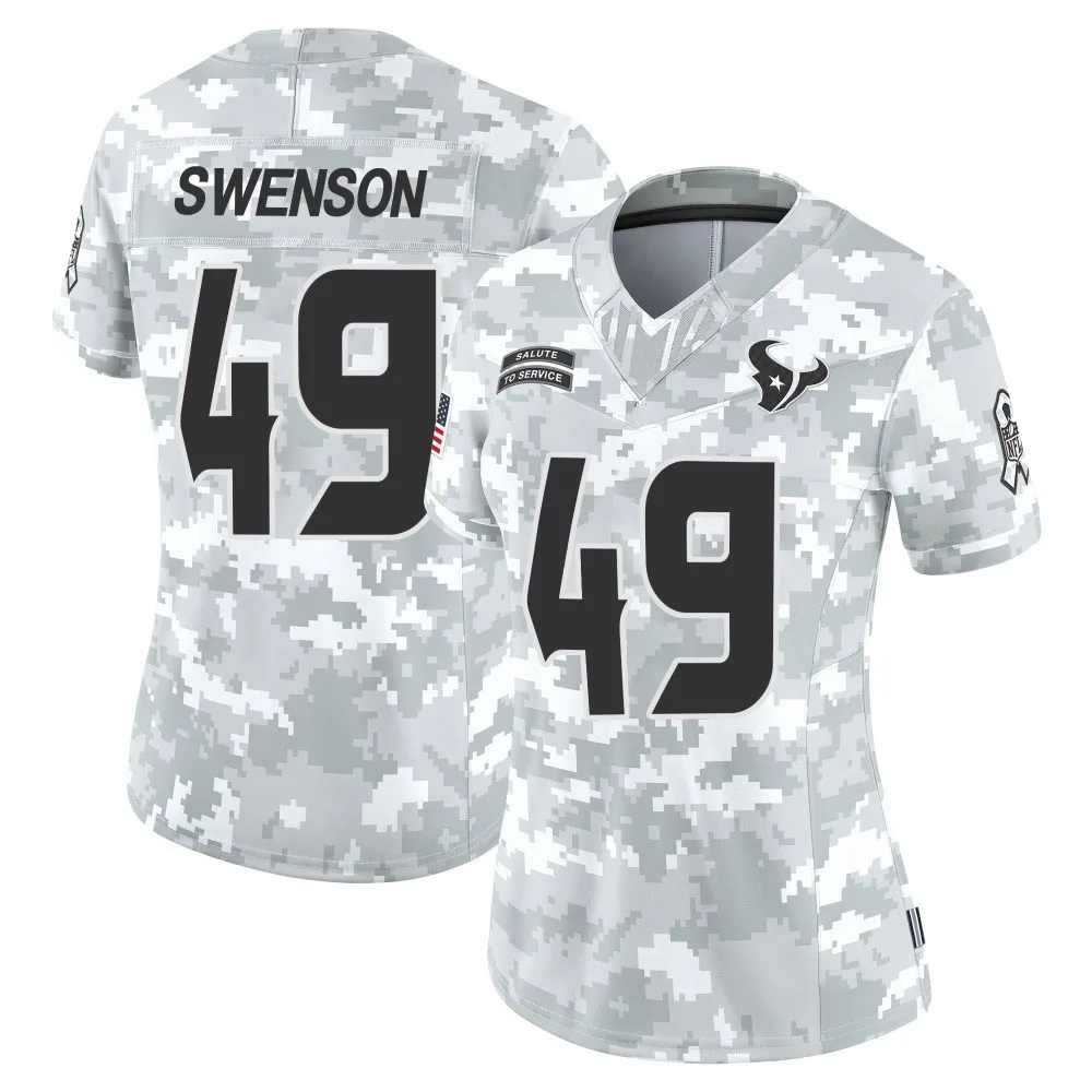 Women's Houston Texans Ian Swenson Nike 2024 Salute to Service Limited Arctic Camo Jersey Women's Houston Texans Ian Swenson Nike 2024 Salute to Service Limited Arctic Camo Jersey