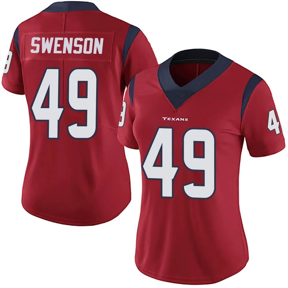 Women's Houston Texans Ian Swenson Nike Alternate Vapor Untouchable Limited Red Jersey Women's Houston Texans Ian Swenson Nike Alternate Vapor Untouchable Limited Red Jersey