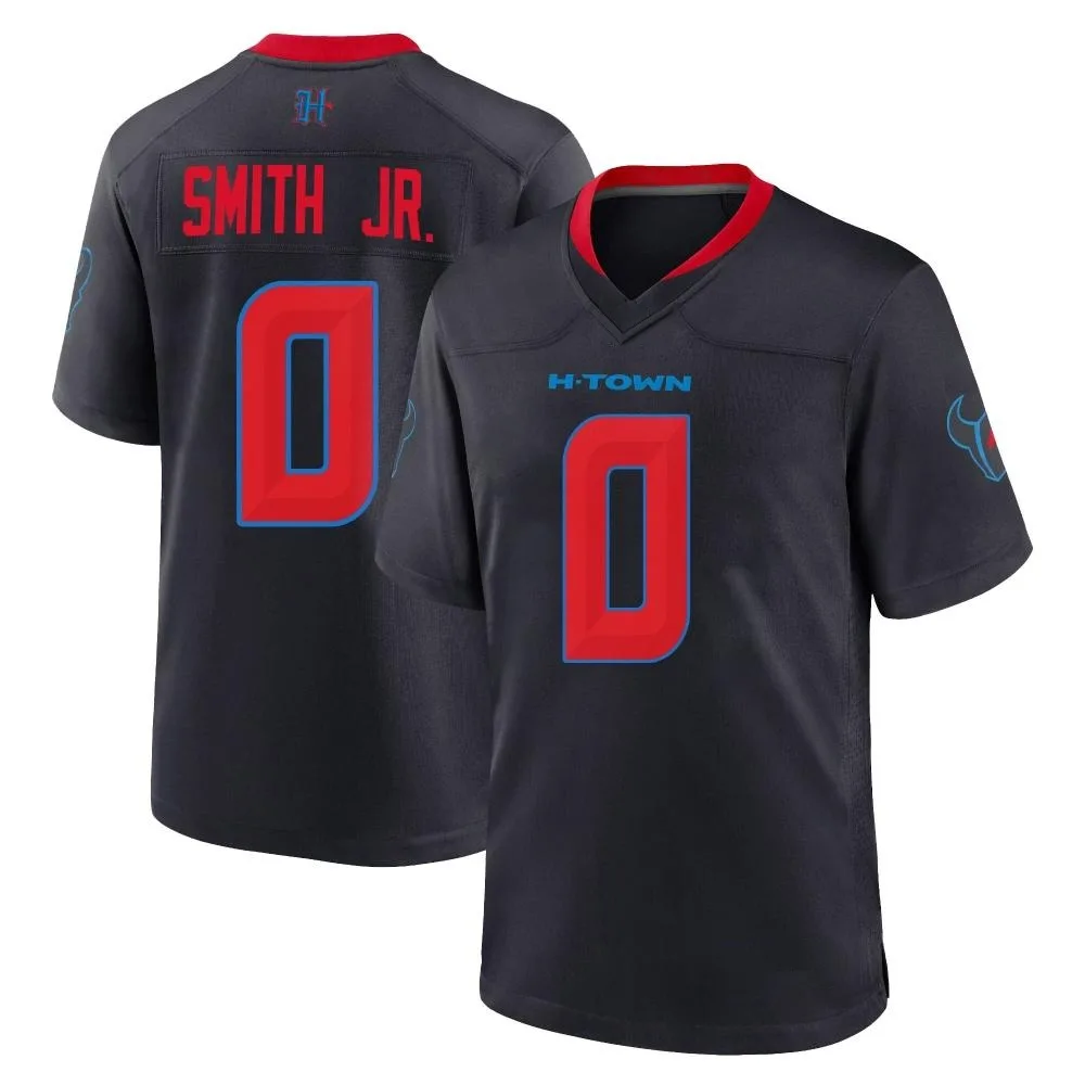 Men's Houston Texans Irv Smith Jr. Nike 2nd Alternate Game Navy Jersey Men's Houston Texans Irv Smith Jr. Nike 2nd Alternate Game Navy Jersey