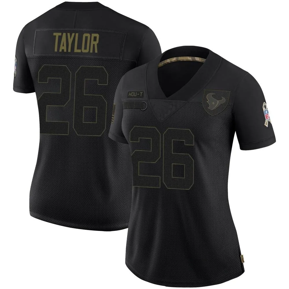 Women's Houston Texans J.j. Taylor Nike 2020 Salute To Service Limited Black Jersey Women's Houston Texans J.j. Taylor Nike 2020 Salute To Service Limited Black Jersey
