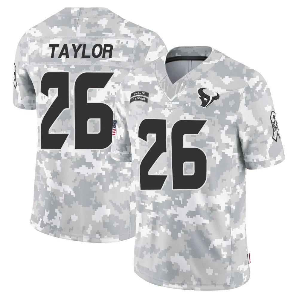 Youth Houston Texans J.j. Taylor Nike 2024 Salute to Service Limited Arctic Camo Jersey Youth Houston Texans J.j. Taylor Nike 2024 Salute to Service Limited Arctic Camo Jersey