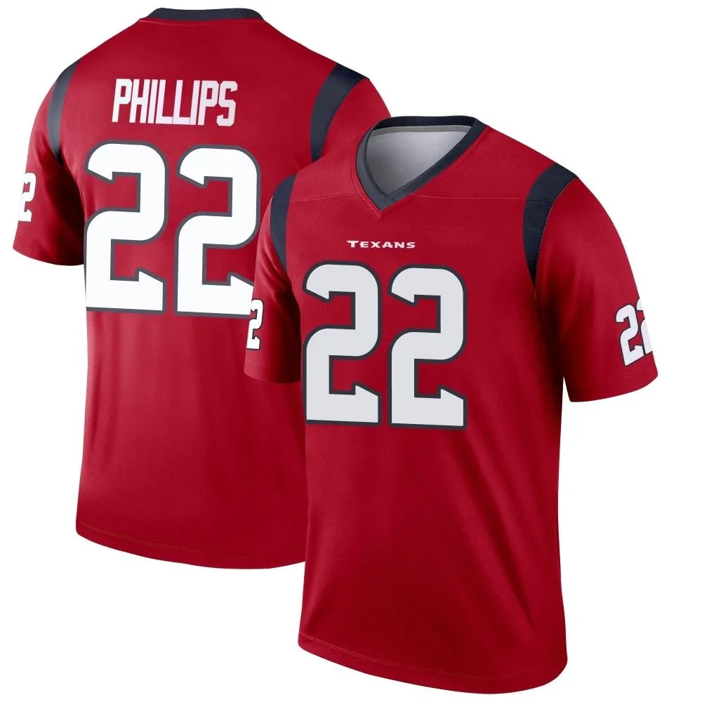 Men's Houston Texans Jacob Phillips Nike Legend Red Jersey Men's Houston Texans Jacob Phillips Nike Legend Red Jersey