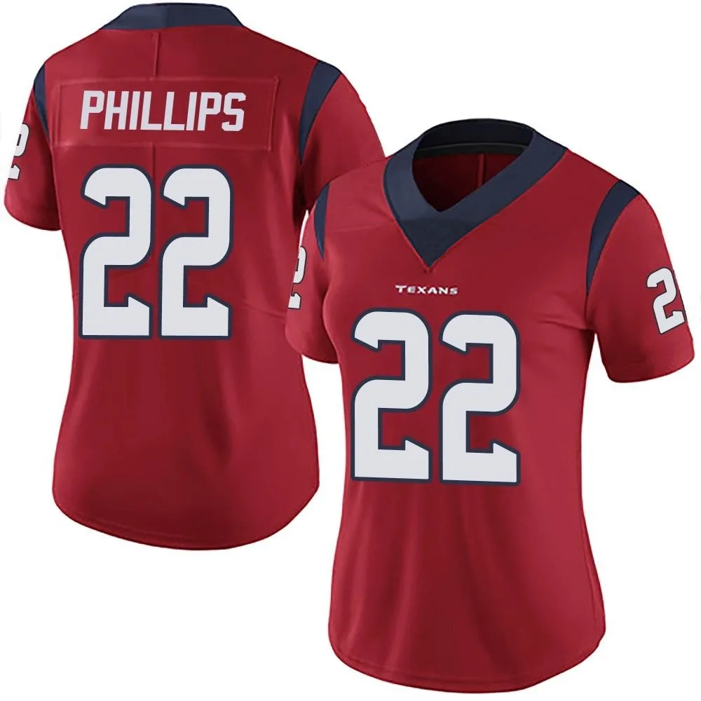 Women's Houston Texans Jacob Phillips Nike Alternate Vapor Untouchable Limited Red Jersey Women's Houston Texans Jacob Phillips Nike Alternate Vapor Untouchable Limited Red Jersey
