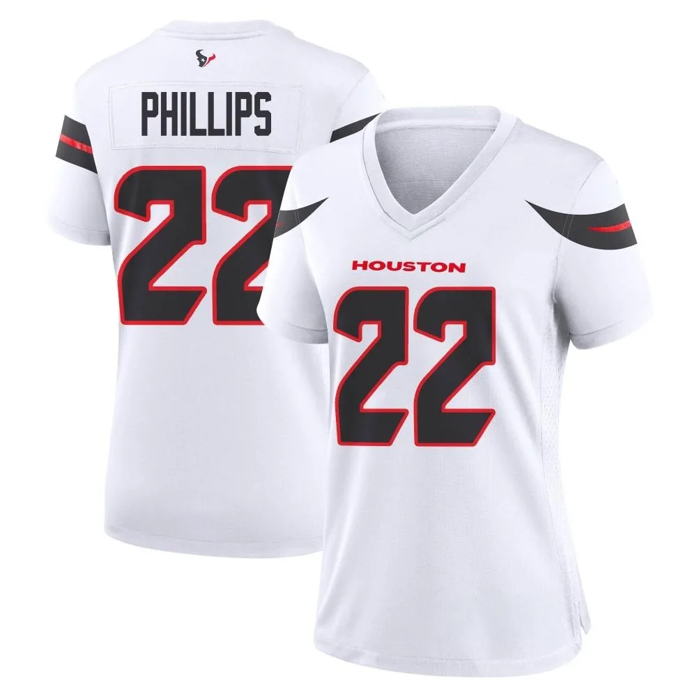 Women's Houston Texans Jacob Phillips Nike Game White Jersey Women's Houston Texans Jacob Phillips Nike Game White Jersey