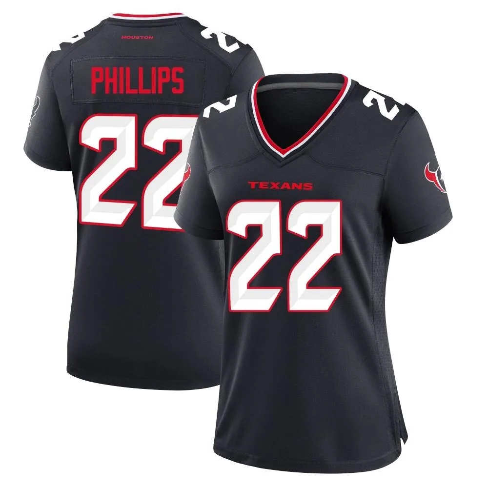 Women's Houston Texans Jacob Phillips Nike Team Game Navy Jersey Women's Houston Texans Jacob Phillips Nike Team Game Navy Jersey