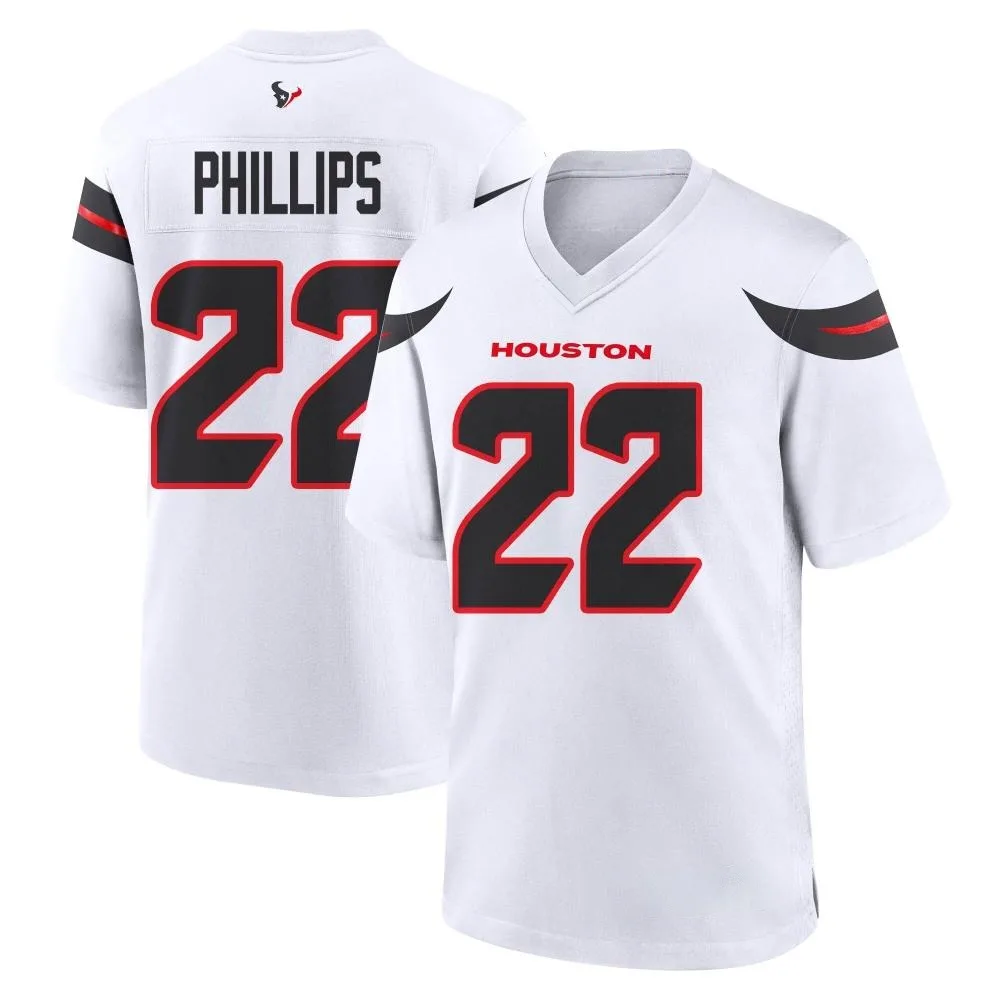 Youth Houston Texans Jacob Phillips Nike Game White Jersey Youth Houston Texans Jacob Phillips Nike Game White Jersey