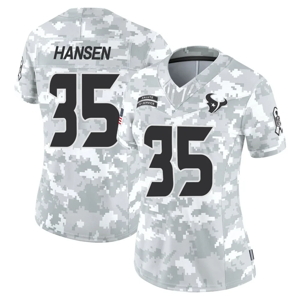 Women's Houston Texans Jake Hansen Nike 2024 Salute to Service Limited Arctic Camo Jersey Women's Houston Texans Jake Hansen Nike 2024 Salute to Service Limited Arctic Camo Jersey