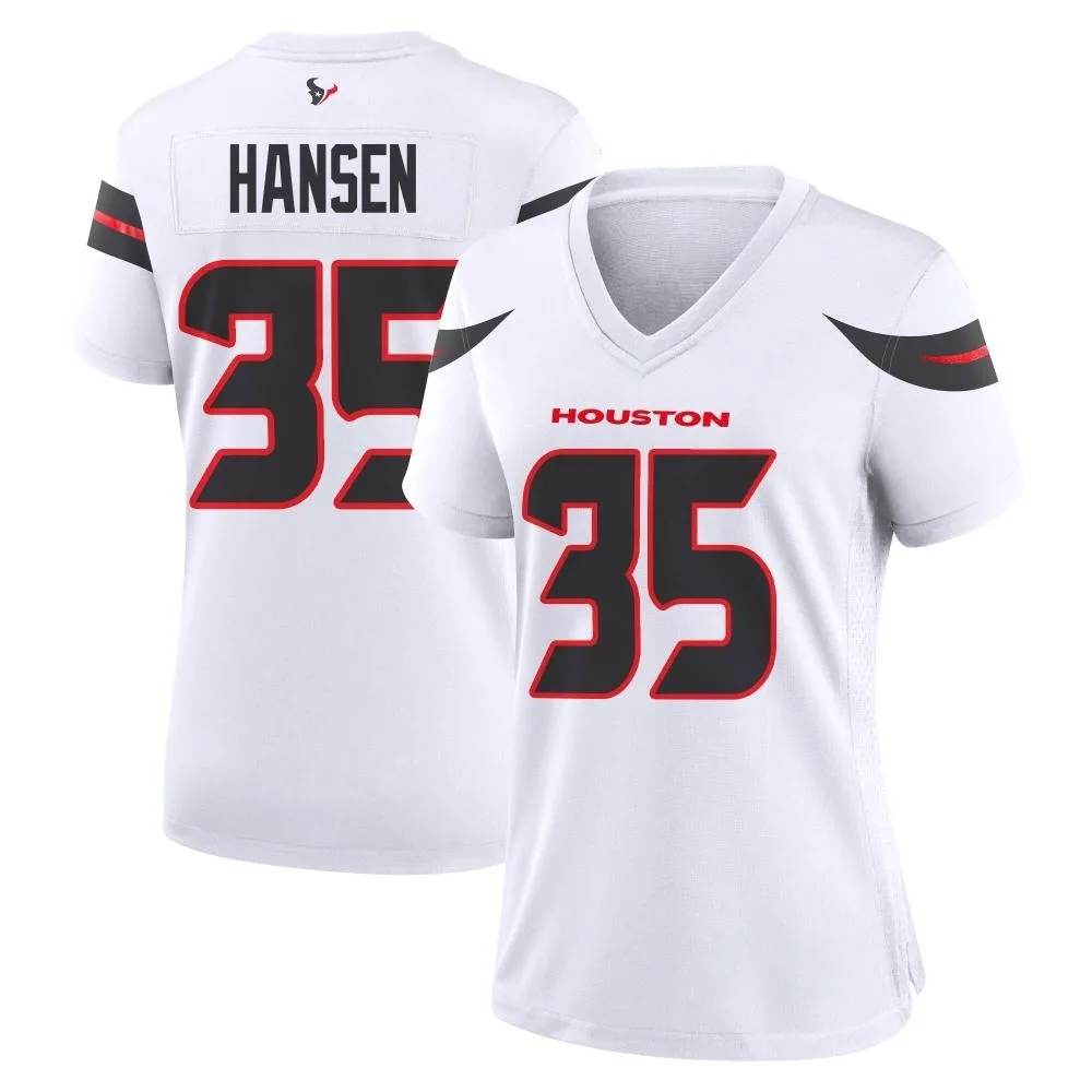Women's Houston Texans Jake Hansen Nike Game White Jersey Women's Houston Texans Jake Hansen Nike Game White Jersey