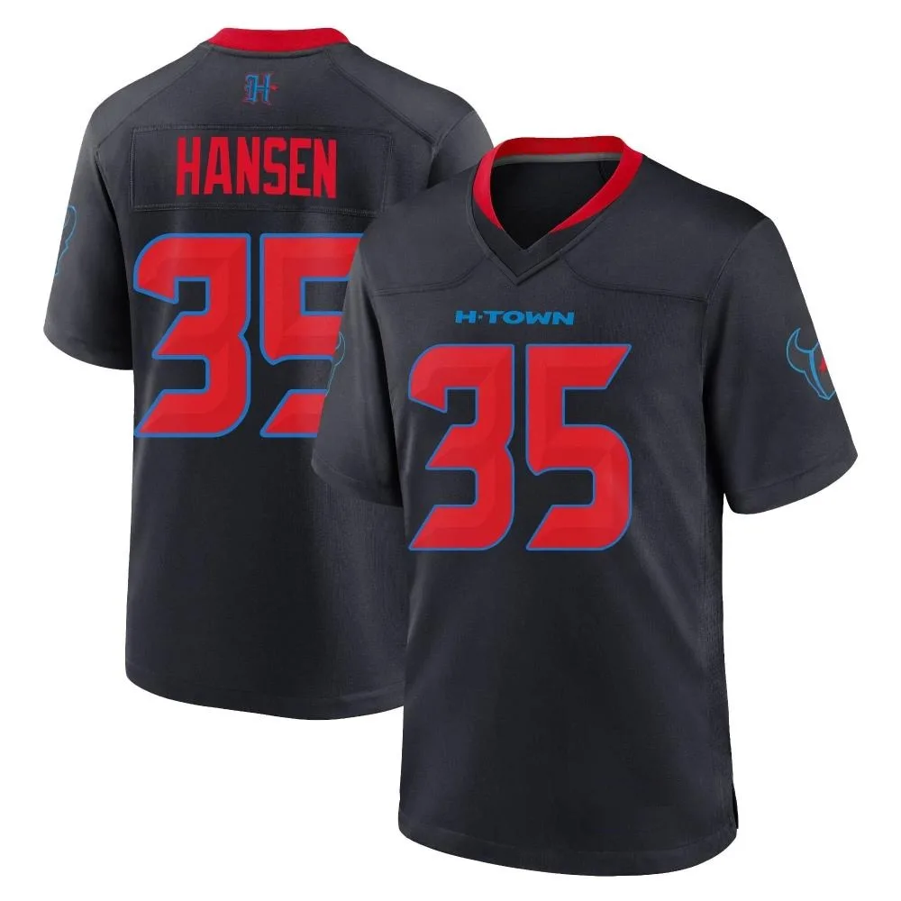 Youth Houston Texans Jake Hansen Nike 2nd Alternate Game Navy Jersey Youth Houston Texans Jake Hansen Nike 2nd Alternate Game Navy Jersey