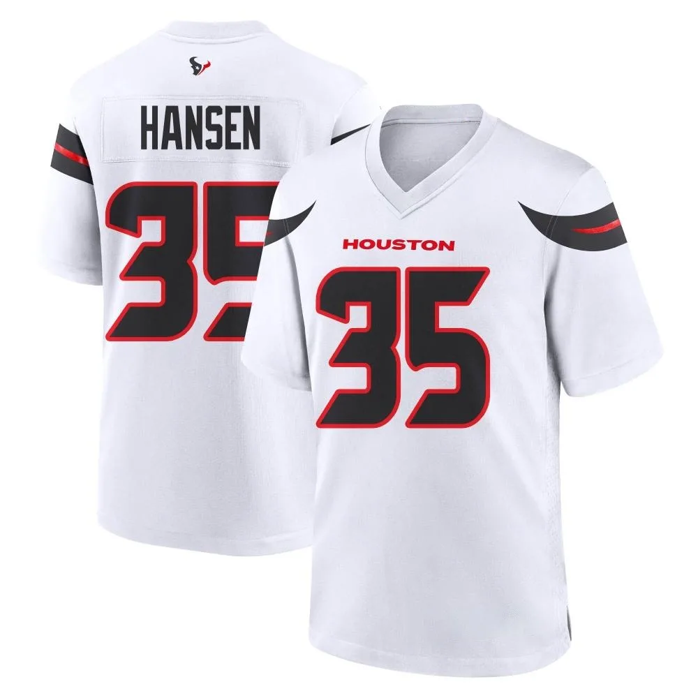 Youth Houston Texans Jake Hansen Nike Game White Jersey Youth Houston Texans Jake Hansen Nike Game White Jersey