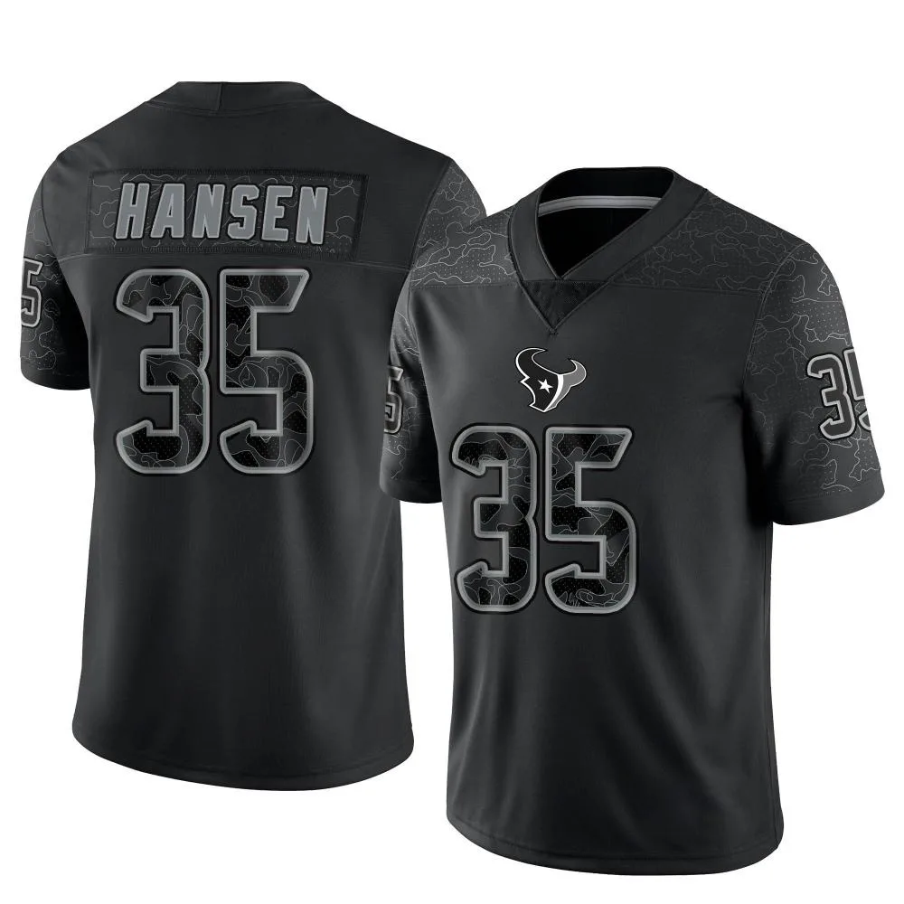 Youth Houston Texans Jake Hansen Nike Reflective Limited Black Jersey Youth Houston Texans Jake Hansen Nike Reflective Limited Black Jersey