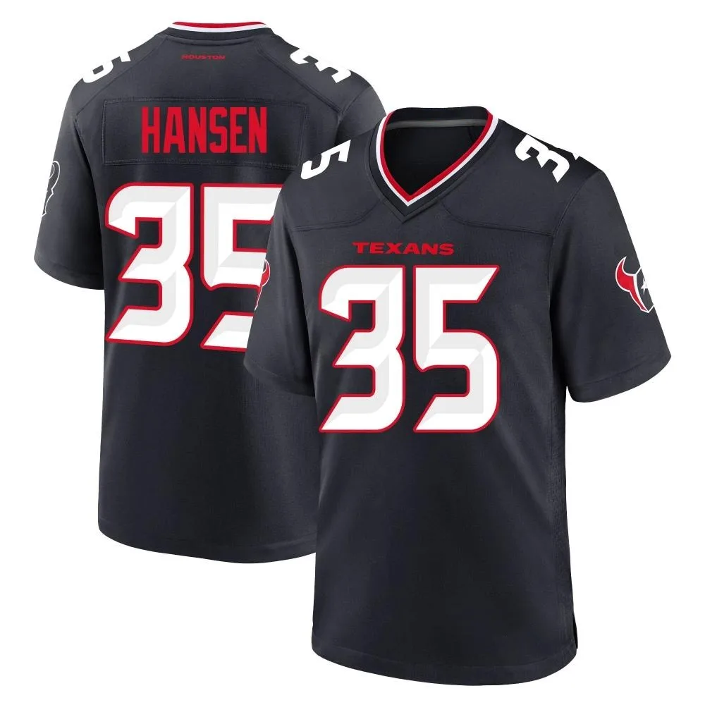 Youth Houston Texans Jake Hansen Nike Team Game Navy Jersey Youth Houston Texans Jake Hansen Nike Team Game Navy Jersey