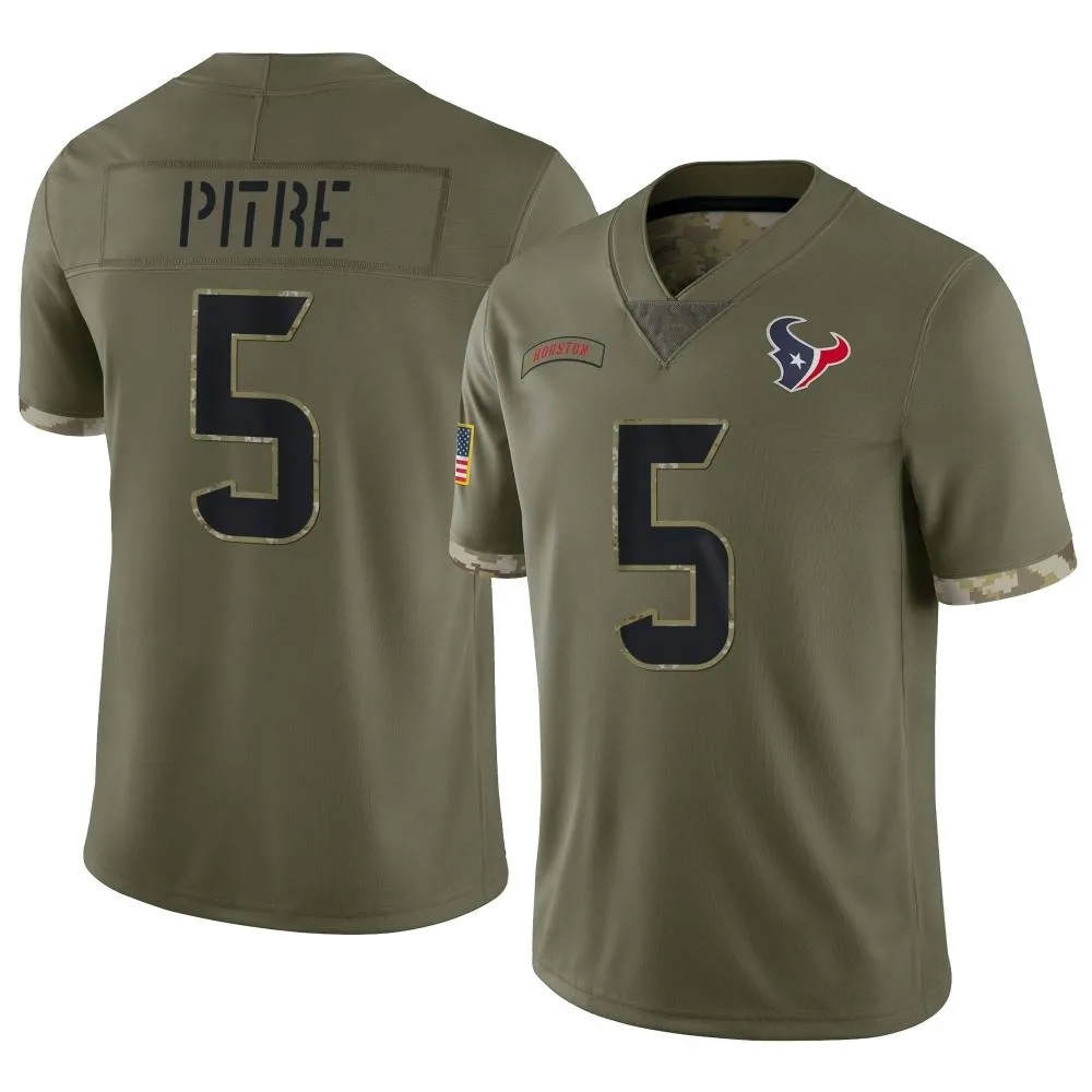 Men's Houston Texans Jalen Pitre Nike 2022 Salute To Service Limited Olive Jersey Men's Houston Texans Jalen Pitre Nike 2022 Salute To Service Limited Olive Jersey