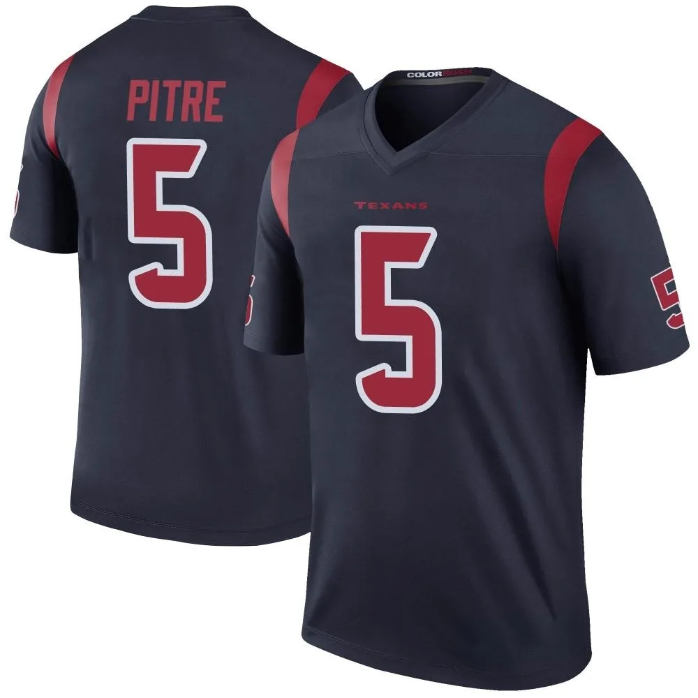Men's Houston Texans Jalen Pitre Nike Color Rush Legend Navy Jersey Men's Houston Texans Jalen Pitre Nike Color Rush Legend Navy Jersey