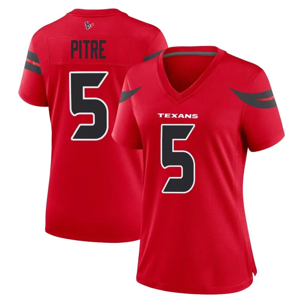 Women's Houston Texans Jalen Pitre Nike Alternate Game Red Jersey Women's Houston Texans Jalen Pitre Nike Alternate Game Red Jersey