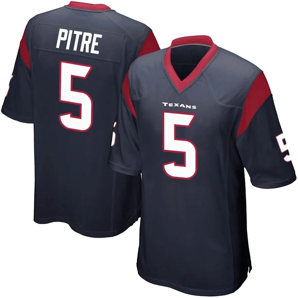 Youth Houston Texans Jalen Pitre Nike Team Color Game Navy Blue Jersey Youth Houston Texans Jalen Pitre Nike Team Color Game Navy Blue Jersey
