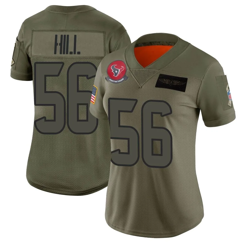 Women's Houston Texans Jamal Hill Nike 2019 Salute to Service Limited Camo Jersey Women's Houston Texans Jamal Hill Nike 2019 Salute to Service Limited Camo Jersey