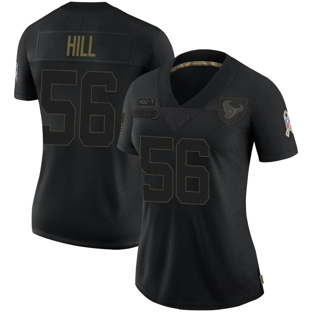 Women's Houston Texans Jamal Hill Nike 2020 Salute To Service Limited Black Jersey Women's Houston Texans Jamal Hill Nike 2020 Salute To Service Limited Black Jersey