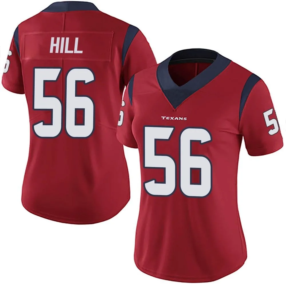 Women's Houston Texans Jamal Hill Nike Alternate Vapor Untouchable Limited Red Jersey Women's Houston Texans Jamal Hill Nike Alternate Vapor Untouchable Limited Red Jersey