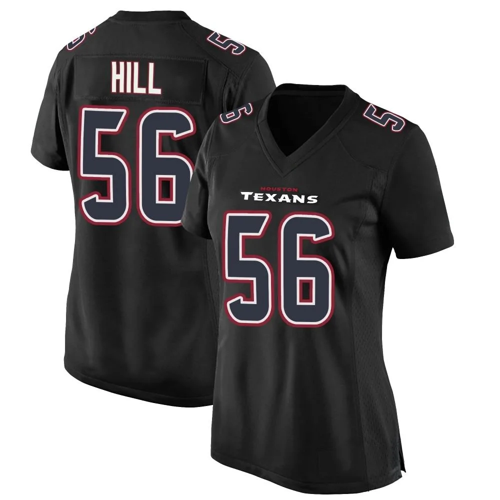 Women's Houston Texans Jamal Hill Nike Fashion Game Black Jersey Women's Houston Texans Jamal Hill Nike Fashion Game Black Jersey