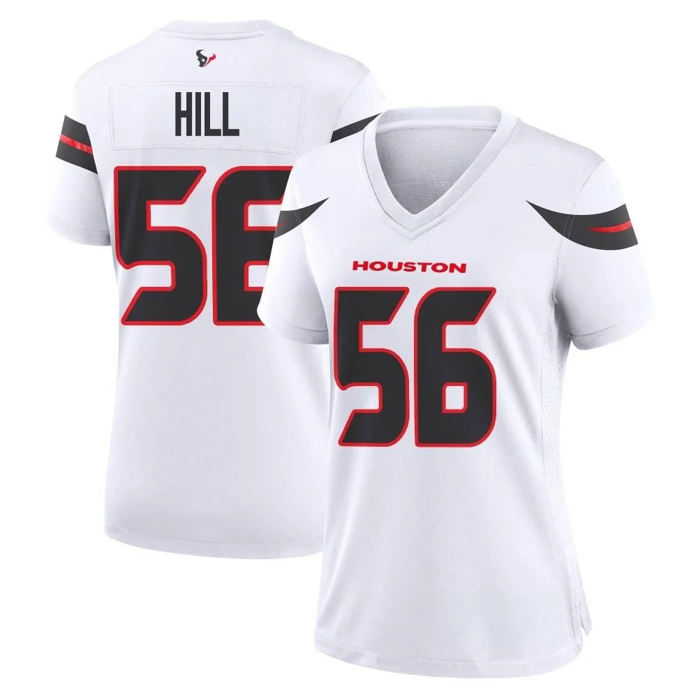 Women's Houston Texans Jamal Hill Nike Game White Jersey Women's Houston Texans Jamal Hill Nike Game White Jersey