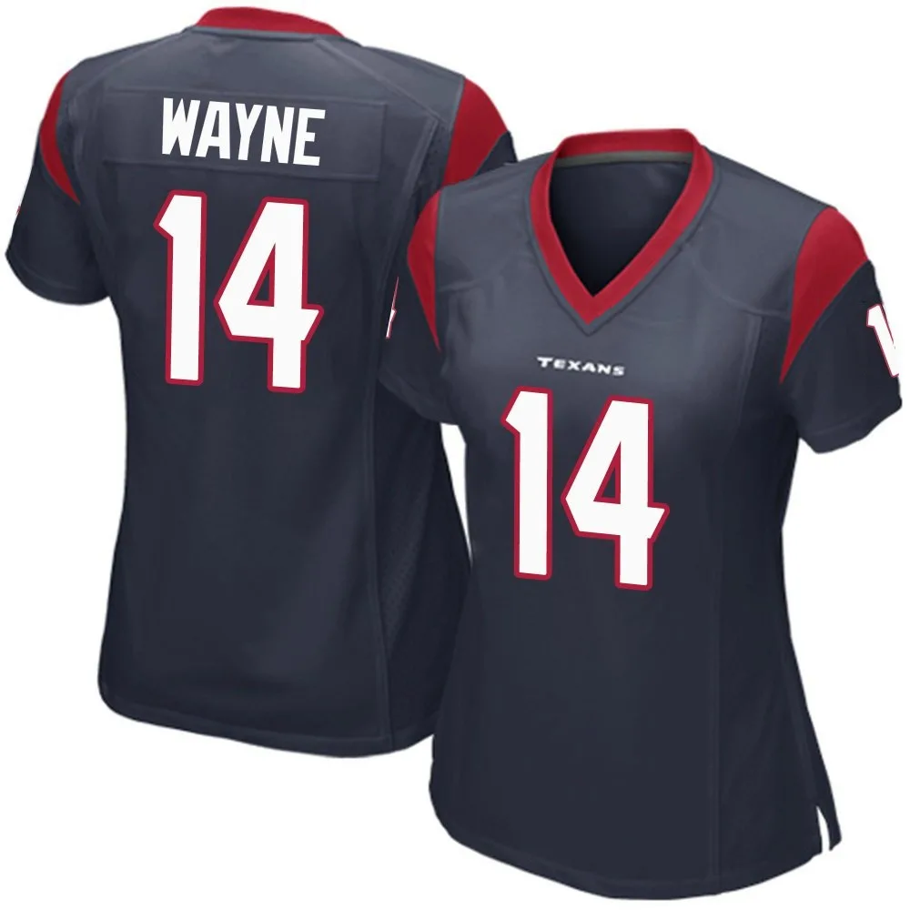 Women's Houston Texans Jared Wayne Nike Team Color Game Navy Blue Jersey Women's Houston Texans Jared Wayne Nike Team Color Game Navy Blue Jersey