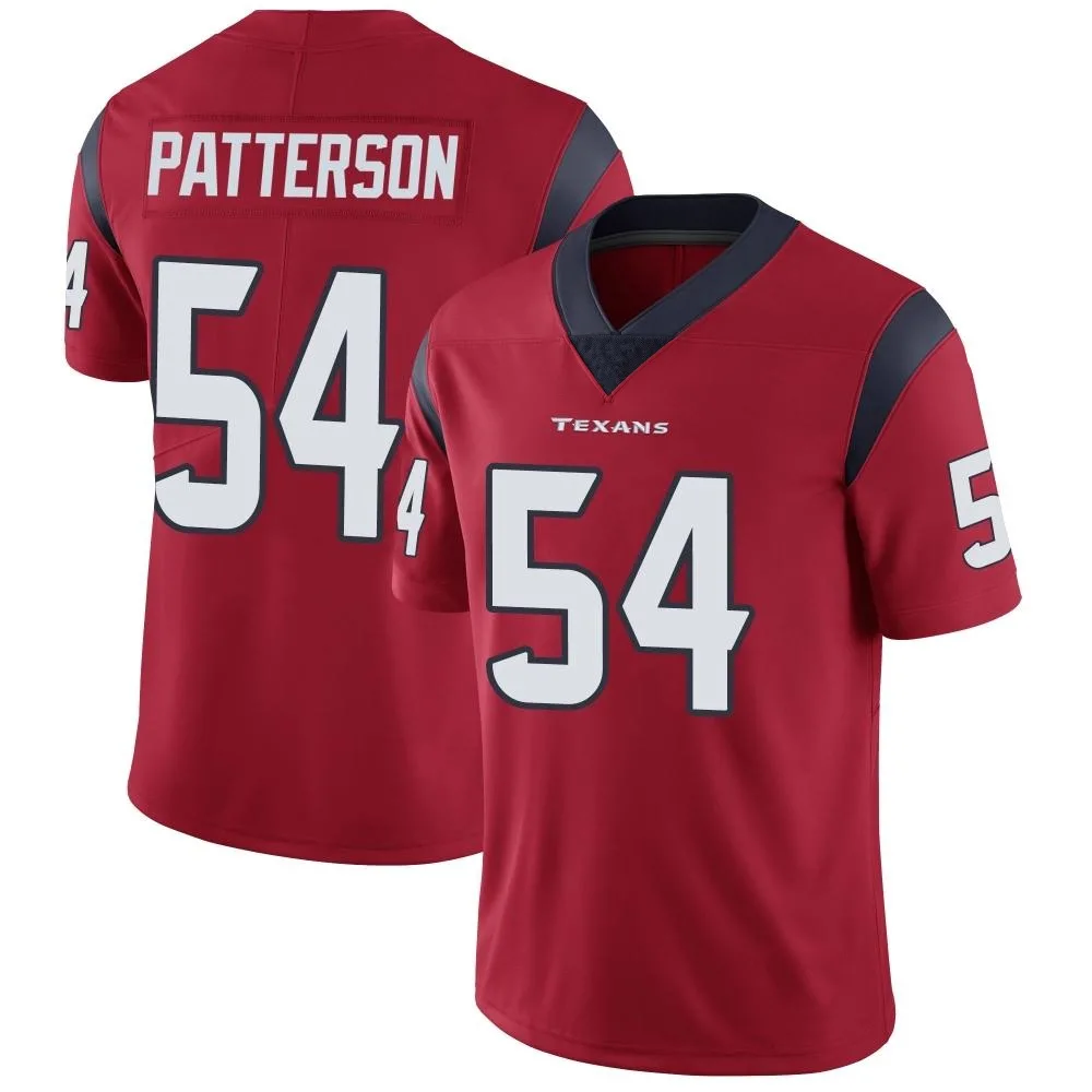 Men's Houston Texans Jarrett Patterson Nike Alternate Vapor Untouchable Limited Red Jersey Men's Houston Texans Jarrett Patterson Nike Alternate Vapor Untouchable Limited Red Jersey